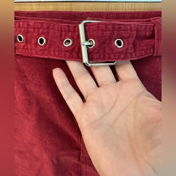 Women’s Raspberry Corduroy Mini Skirt. Bought in England - US Size 6 - Picture 2 of 10